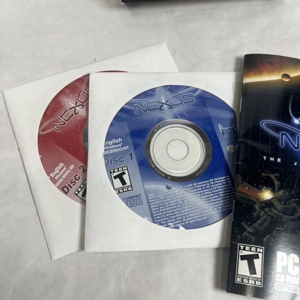 Nexus: The Jupiter Incident (PC, 2005). Box With Manuals And 2‎ Discs.